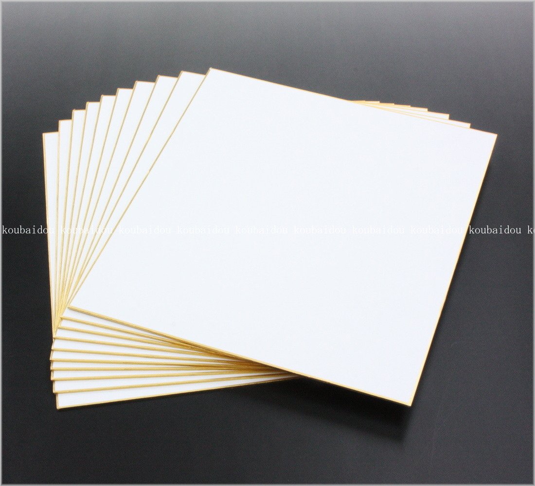 Amazon | 弘梅堂 色紙 本画仙（四尺単宣） 高級書画用 242×272mm 50枚